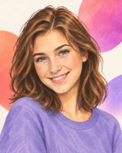 Redaktionelle Illustration für Zoe, Ideengeberin von InstaSpot